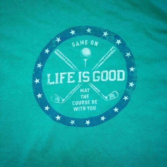 NWOT Adult Unisex Large Life Is Good Classic Fit Crusher TShirt - Picture 3 of 5